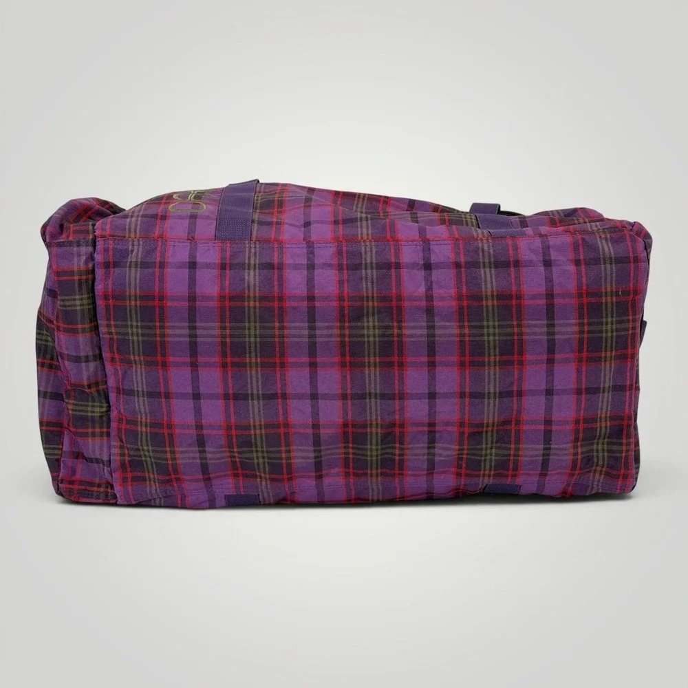 Dakine EQ Large Duffel Bag 26 Purple Plaid Travel Gym Overnight Bag